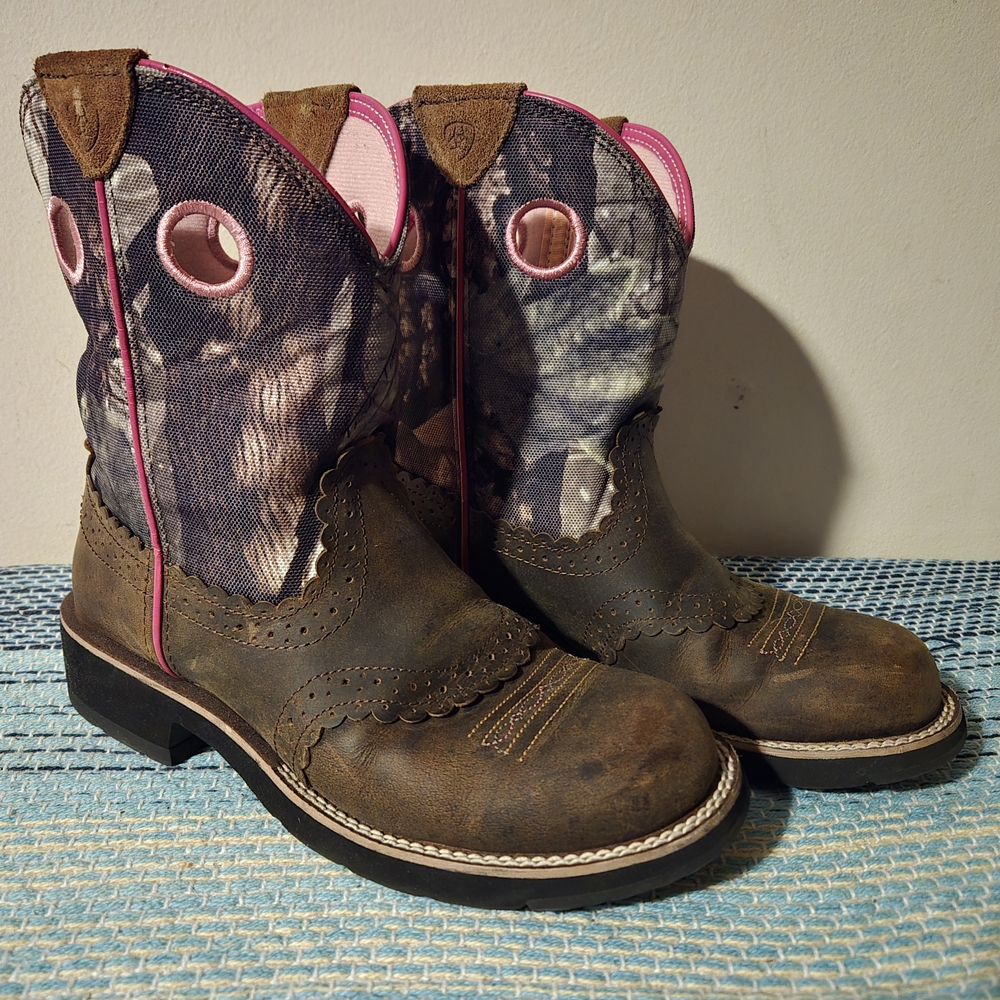 Ariat Fatbaby Western Camo Boots